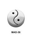 Yin Yang S316L Tongue Piercing MAD-36